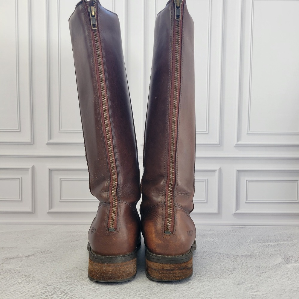 UGG Womens Seldon Leather Knee High Riding Boots Brown Size 6 1006038 - Picture 10 of 15